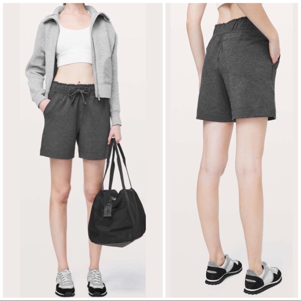 Lululemon Hello Sunday Short Heathered Mod Black 6